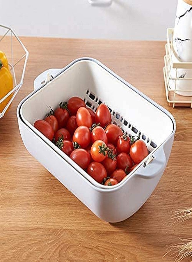 Dhanuom Fruits and Vegetables Rotating Washer multiporpose Used wash for kithcen, Fruit Basket for Dining Table (1Pcs Multicolour) - Image 3